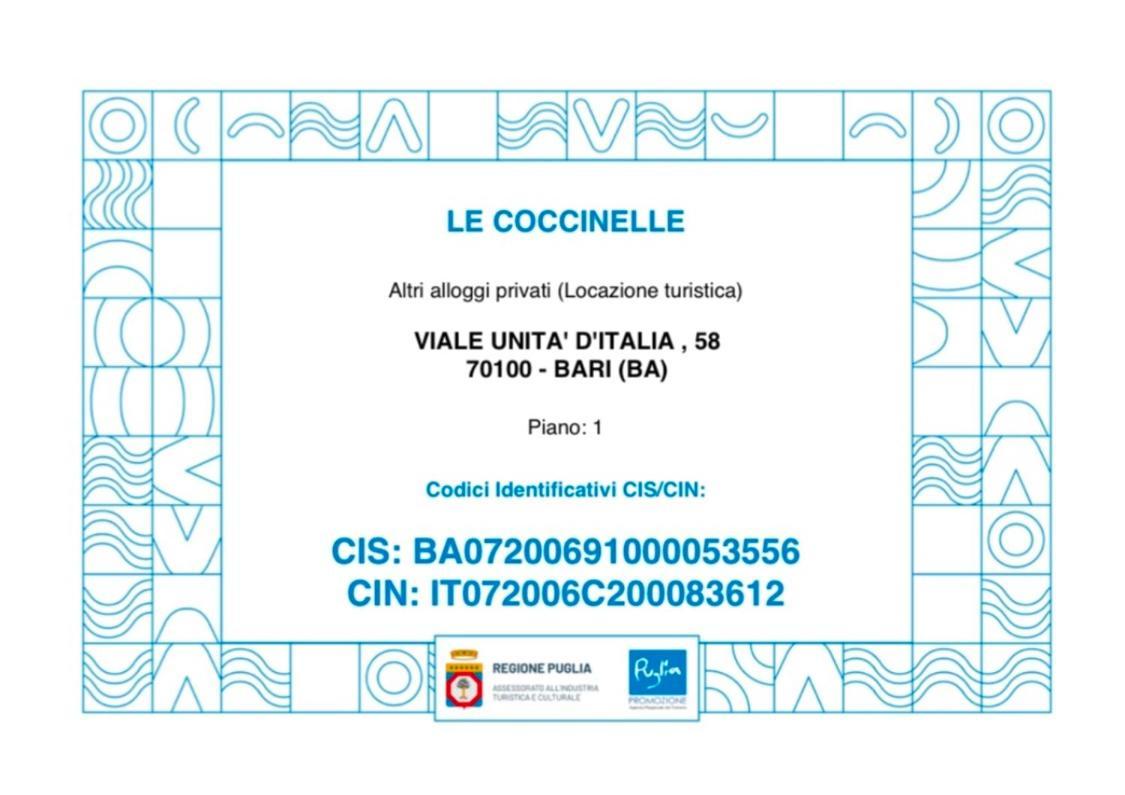 B&B Le Coccinelle Барі Екстер'єр фото